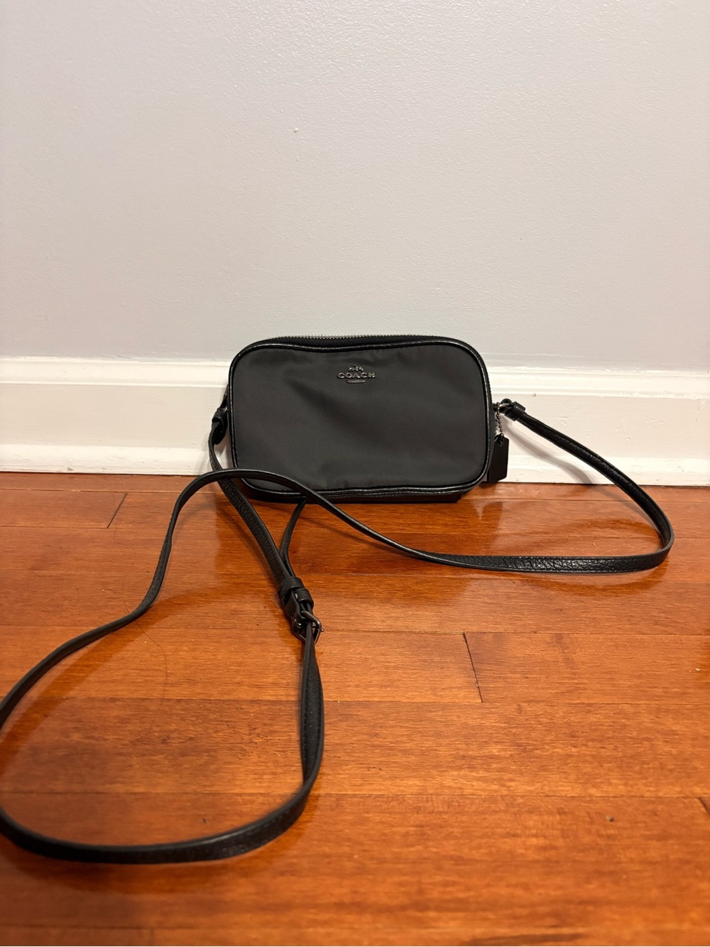 Coach Black Nylon Crossbody Camera Bag